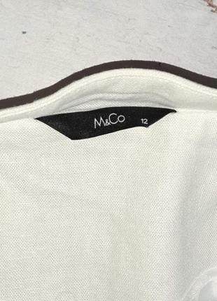 1+1=3 білий жіночий лляний піджак жакет m&co, розмір 46 - 486 фото