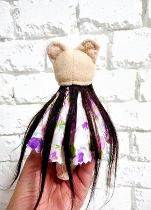 Мишко лялечка текстильна ляльки ручної роботи для дівчинки5 фото