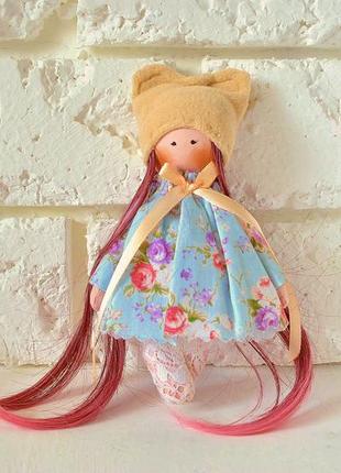 Мишко модні ляльки ручної роботи лялечка з тканини для дівчинки3 фото