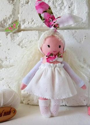 Лялькальда ручна робота, стильна лялечка з тканини іграшка1 фото