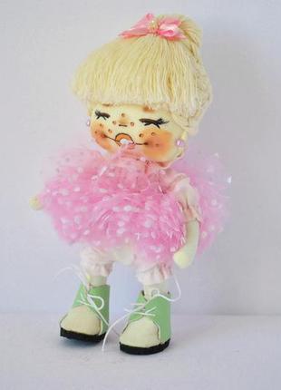 Авторская кукла ручной работы текстильная игрушка с лицом4 фото
