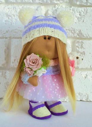 Інтер'єрна лялька ручної роботи, авторські ляльки для дівчаток6 фото