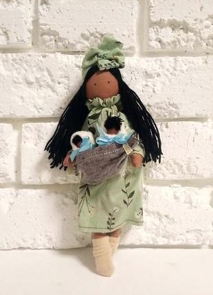 Мама з малюками ляльки ручної роботи подарунок мамі, дівчинці3 фото