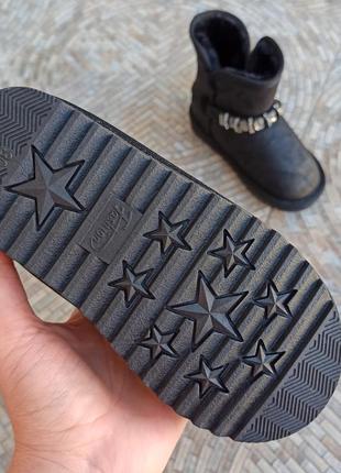Ugg угги ботинки сапоги черные блестящие5 фото