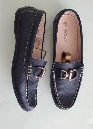 Шкіряні туфлі мокасини лофери c&a  р.37