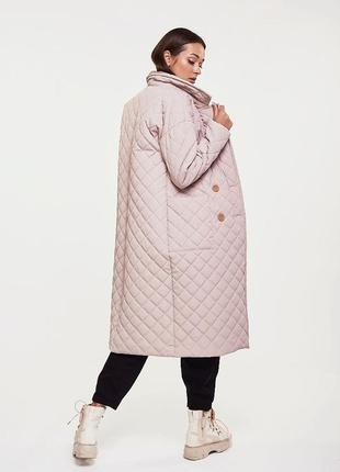 Женское стеганое пальто демисезонное2 фото