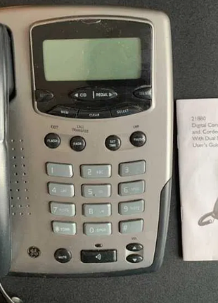 Телефон стационарний dect general electric 21880 (ru2-1880ge3-b) 3