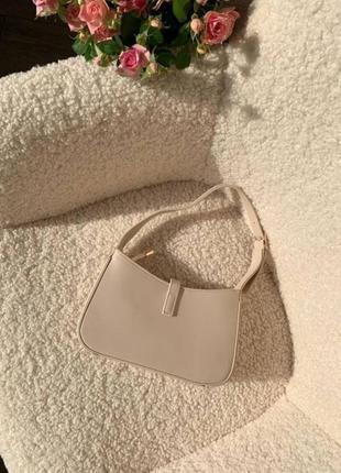 Жіноча сумка ysl hobo beige юсл бежева ів сен лоран  34435 фото