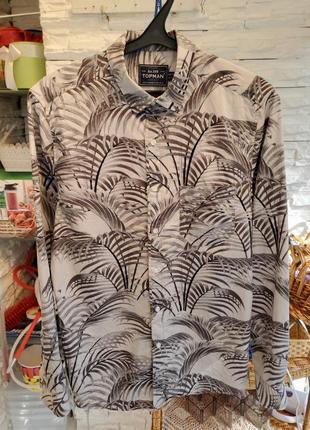 Сорочка в гавайському стилі з пальмами topman (m)1 фото