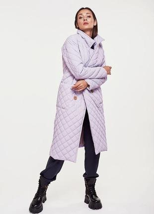 Женское стеганое пальто демисезонное1 фото