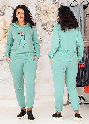 Костюм "рука з сердечками" рр 48-54 кольору