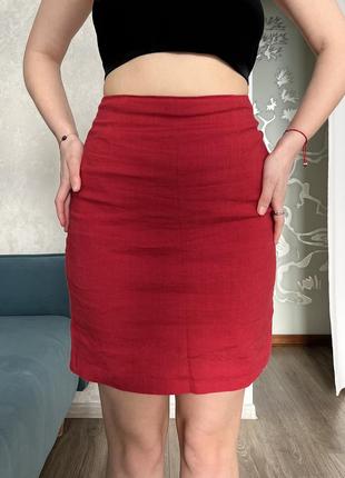 Малиновая юбка размера с1 фото