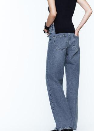 Прямые джинсы с высокой посадкой от zara, 36р, оригинал3 фото