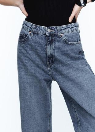 Прямые джинсы с высокой посадкой от zara, 36р, оригинал5 фото