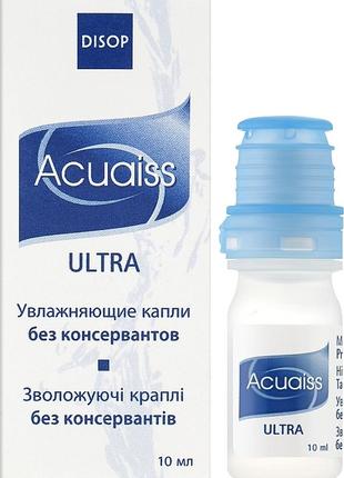 Acuaiss ultra увлажняющие капли (многодозовая форма) – стерильные, вязкостные и гипотонические без консервантов1 фото