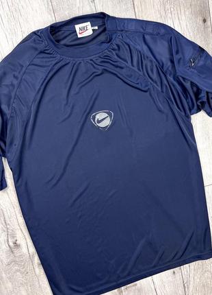 Nike made usa футболка xl размер винтажная синяя оригинал2 фото