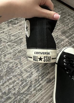 Утеплені кеди чорного кольору converse6 фото