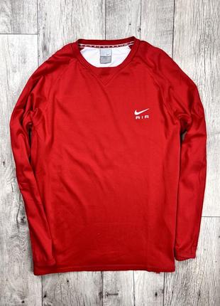 Nike air кофта лонгслив xl размер спортивная красная оригинал