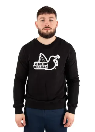 Cвітшот peaceful hooligan outline sweatshirt black