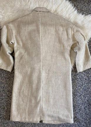 Демісезонне пальто оверсайз з вовни розмір s-m/ жіноче пальто міді на весну осінь5 фото