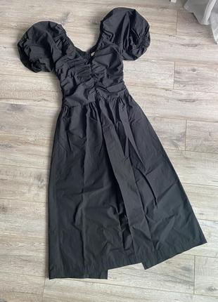 Готическое платье zara h&amp;m с объемными рукавами платья в готическом стиле