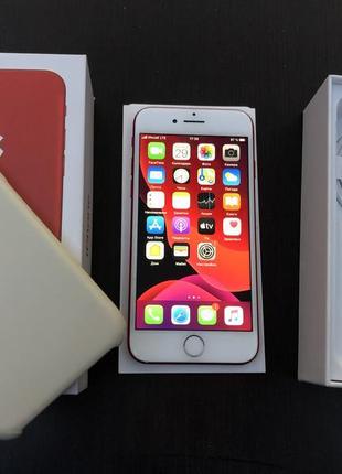 Iphone 7 product red 128 gb neverlock з комплектом і чохлом