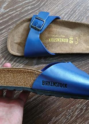 Шлепки шлепанцы сланцы кожаные birkenstock оригинал размер 402 фото