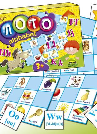Гра майстер вчимо англійську. loto alphabet (мкм0327)