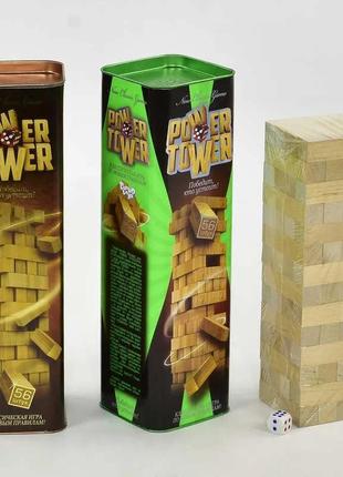 Гра danko toys power tower (вежа, вега, дженга, джанга, jenga)1 фото