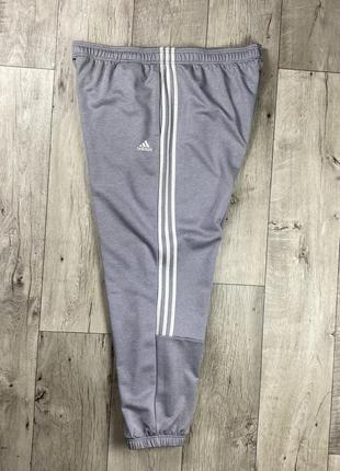Adidas штаны 2xl размер спортивные серые на манжете оригинал7 фото