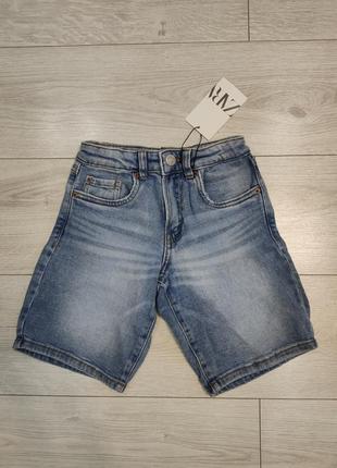 Zara шорты детские джинсовые 128 см