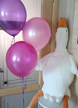 М'яка плюшева іграшка подушка-антистрес гусь обнімусь 130см