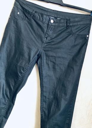 Штаны брюки джинсы чёрные прямые классические2 фото