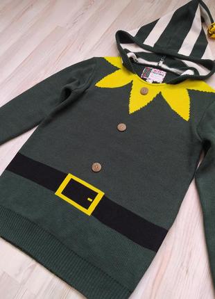 Оригинальная новогодняя кофта свитшот свитер худи эльф cedarwood state3 фото