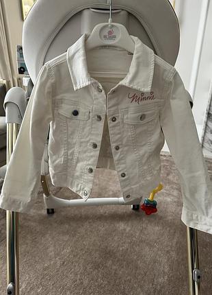 Джинсова легка куртка бренду h&m на дівчинку 3-4 років