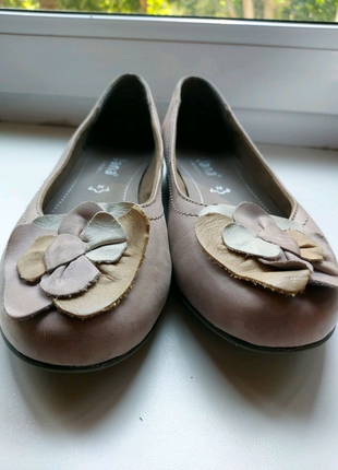 Шкіряні туфлі балетки мокасини3 фото