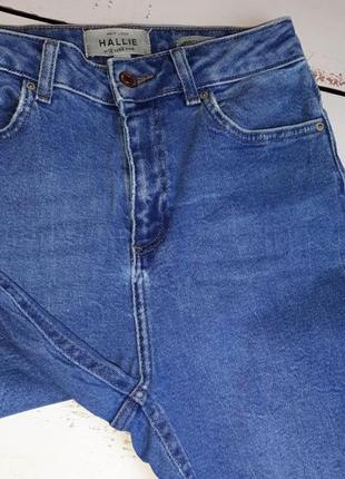 1+1=3 фирменные светло-синие зауженные джинсы скинни высокая посадка new look, размер 48 - 506 фото