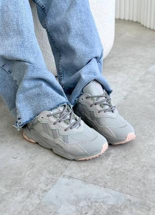 Adidas ozweego khaki жіночі кросівки адідас озвіго9 фото