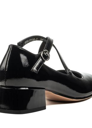 Туфли женские черные лакированные 2404т6 фото