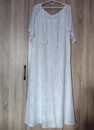 Оригінальна гарненька довга сукня   платье плаття розмір 52-54