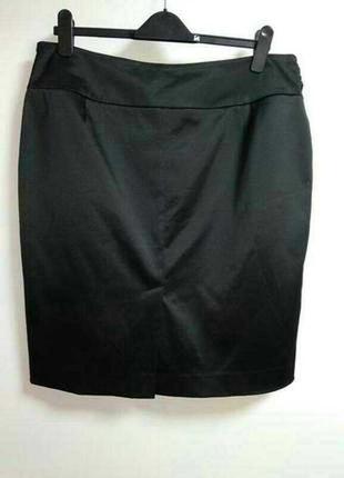 Атласная юбка с декором 50-52 размера6 фото