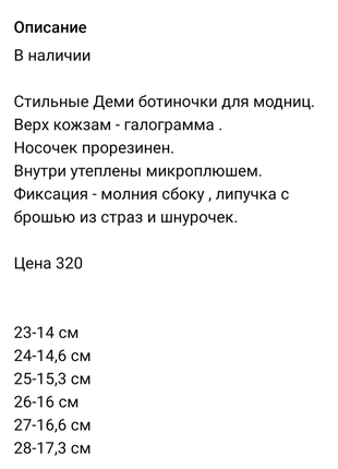 Черевички демі на флісі 23-28 розмір3 фото