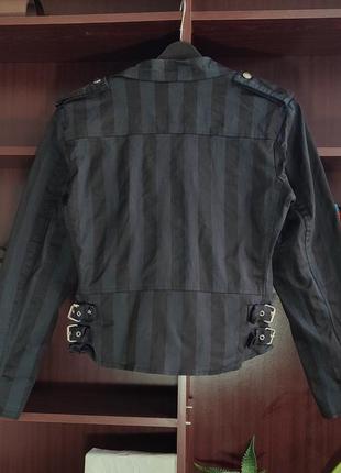 Mercy y2k alt jacket blazer куртка жакет гот альтж пиджак блейзер goth grunge гранж черный в полоску косуха3 фото