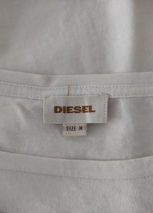 Белый лонгслив от diesel4 фото