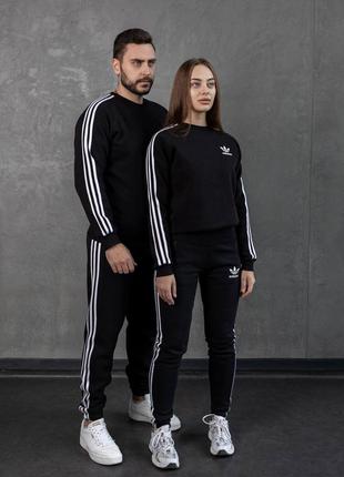 Cпортивный костюм adidas унисекс весенний высокого качества стильный4 фото