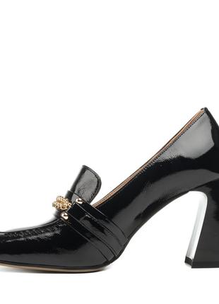 Туфли женские черные лакированные 2383т3 фото