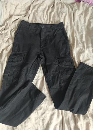 Коттоновые брюки, карго, 28 р