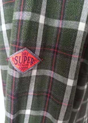 Брендова, чоловіча сорочка  superdry.7 фото