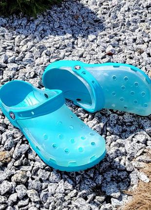 Crocs translucent  и jibbitz , оригинал1 фото