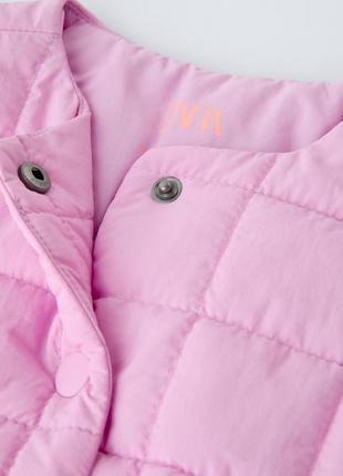 Куртка zara, детская куртка zara, куртка для девочки, розовая куртка, легкая куртка, куртка на весну3 фото